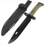 HARAHU UA-39068 Outdoor kés - Fekete/Zöld KP39068