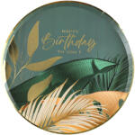 Santex Papír tányérok - Birthday Jungle 22, 5 cm