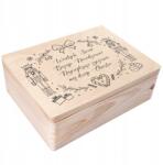 Creative Deco Karácsonyi doboz személyre szabott karácsonyi üdvözlő ajándék 40x30 (JANCDSD140BCUSTOMXMASNUTCRFRMINFBM)