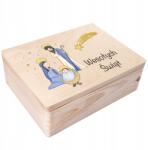 Creative Deco Karácsonyi ajándékdoboz karácsonyi uv nyomtatás 40x30x14 (JANCDSD140BCUSTOMCHRISTHOLYFAMILYFBM)