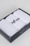 SOFT COTTON MICRO COTTON kis törölközős ajándékcsomag, 3 db Fehér / White