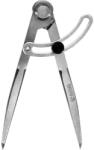 TOYA Compas profesional 150 mm cu sina reglabila si articulatie punct de cerc 1 4, otel carbon (72100)
