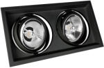 spectrumLED MDD MAXI AR111 négyszögletes 2xGU10 fekete