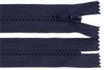Fashion Műanyag fogú, rögzített (nem bontható) spirálcipzár, GT10, 5mm, 20cm hosszú, 600116, sötétkék