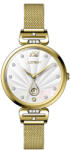 ASTRON 8038-9 női karóra, ékszeróra, arany színű nemesacél tok és csat, fehér színű számlap, keményített ásványüveg, quartz szerkezet, cseppmentes vízállóság (8038-9) - astronora