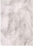  JAVA Beige, vajszínű pálmalevél lenyomat mintás szőnyeg szennytaszító bevonattal 200x300 cm