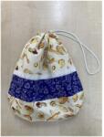MK Bea Kiscipós zsák kék virágmintás betéttel