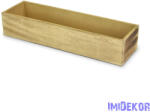  Dekorláda hosszúkás 35x10cm - Natúr