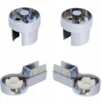 Sannit Fém zsanér készlet, zuhanyparaván, króm, üveg szett (CZ1230)