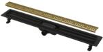 Alcadrain Set rigola dus BLACK EDITION cu capac auriu Alcadrain APZ10-BLACK BRASS Simple