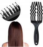 Nutridome Kefe a haj kibontásához Természetes vaddisznósörte masszírozó Fekete (paddle brush nylon rozczesywanie masaż pobudz)