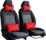  Autós nyak és derékpárna szett Candy Prémium Eco bőr piros színben PÁRBAN (CANDYECO3PA)