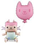 PartyDeco Balon din folie Baby Box și pisica - Gabby's Dollhouse