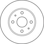 TRW DF4887 féktárcsa, 234mm, szellőző, 16mm vastagság, 4 lyuk