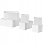 IKEA Skubb Rendszerező Szett, 6 db, fehér, 14×14×13cm, 28×14×13cm, 28×28×13cm (004.285.49)