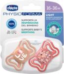 Chicco Suzete din silicon pentru copii 16-36 luni PhysioForma Light Glow Roz, 2 bucati, Chicco