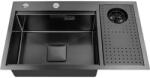Inter Ceramic Кухненска мивка 7546R, Inter Ceramic, с приставка за миене на чаши (7546R) Мивка за вграждане