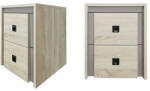 International Service Noptiera Barcelona, set 2 buc, Sonoma, 400 x 350 x 500 mm