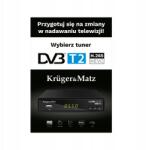 Krüger&Matz DVB-T2 tuner poszter, 48×68cm (5901890073172)