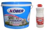 KÖBER Vopsea lavabila exterior Kober Fassade, alb, 15 l + amorsa 3 l