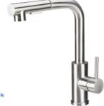 Evotools Baterie Bucatarie Lebada Tip L cu Dus Extractibil INOX 5001 L[mm]: 190; H[mm]: 300; Hu[mm]: 260 (681333)