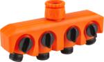 Evotools Distribuitor Furtun 4 Cai ETS. EvoTools este confectionat din ABS, permitand conectarea a 4 furtunuri cu diametrul de 3 4 (677976)