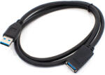Thunder Germany UAX-79 (USB-A papa - USB-A mama) USB hosszabbító, USB3.0, fekete (1m) - thundergermany
