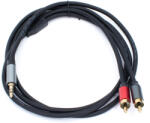 Thunder Germany AU005-15 sztereo jelkábel (3, 5 mm Jack - 2x RCA) - (1, 5 m) - thundergermany