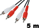 Thunder Germany SC94-5 sztereo jelkábel (RCA - RCA) - (5 m) - thundergermany