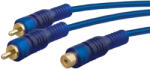 Thunder Germany CX147-0, 3 profi RCA Y-kábel (1x RCA mama - 2x RCA papa) - (0, 3 m) - thundergermany
