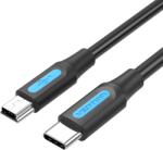 Vention USB-C 2.0/M - mini USB-B/M, (2A, negru), 1m, cablu
