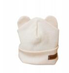  Muminky Csecsemő sapka, pamut, krém, bordázott, 34cm-től
