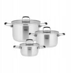 Teesa Edénykészlet Teesa 6 részes rozsdamentes acél edzett üveg Indukció (TSA0149)