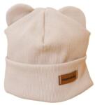  Muminky csecsemő sapka, bézs, prémium pamut, bordázott