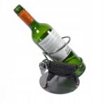  Fém Kos állvány, bortartó, ajándék, 26cm magas (WH01)