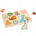 Classic World Fa Kirakó, Szafari Állatok, 9 Db-os Puzzle (CW40069)