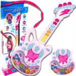 Skleplolki Interaktív zenélő gitár játék gyerekeknek, játszik, világít, dallamok, 8 billentyű (interaktywna gitarka)