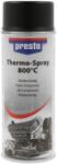 PRESTO Spray vopsea neagra termorezistenta PRESTO Thermo-Spray 800°C 400ml (428726)