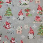  Lakástextil szürke mikulás (lakastex85)