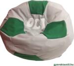  Babzsák foci neves világos szürke-zöld (bzsfvzn01)