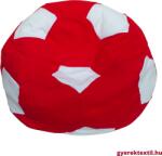  Babzsák foci piros-fehér (bzspf03)