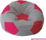  Babzsák foci szürke -pink (bzsfszp45)
