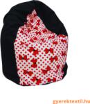  Babzsák csepp - fekete Minnie (bzscsfmin)