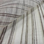  Organza csíkos - barna (organza01)