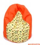  Utolsó darab-Babzsák gyerek csepp- narancs-színes pillangó (bzscsnszp017)