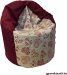  Babzsák csepp- bordó szív (bzscsbsz29)