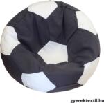  Babzsák foci sötétszürke- fehér (bzsfkszf01)