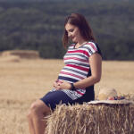  Kismama ruha Aletta, kék csíkos (kismrakcs10)