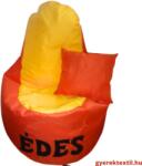  Babzsák háttámlás, kültéri névre szóló (Többféle méretben) halvány rózsaszín (bzshknsz06)