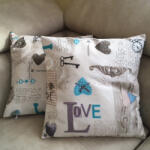  Díszpárna 45 x 45 cm kagyló (diszpa18)